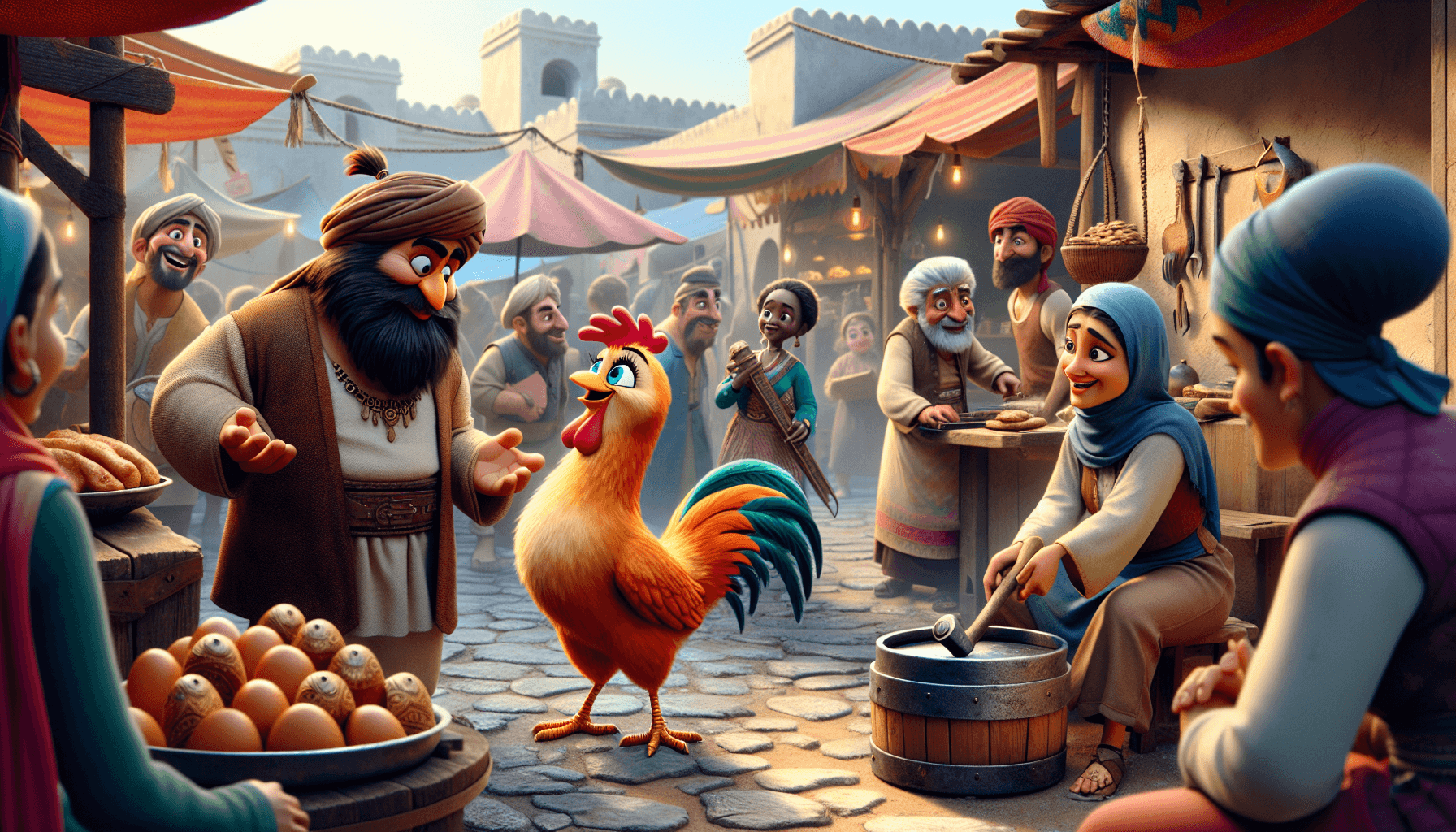 Clucky en el mercado